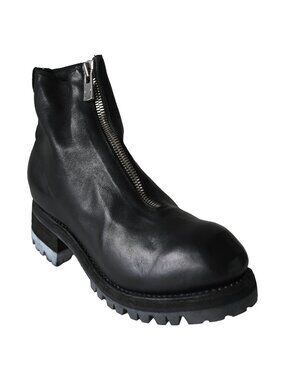 Guidi PL1V Soft Horse Full Grain Front Zip Boot Black